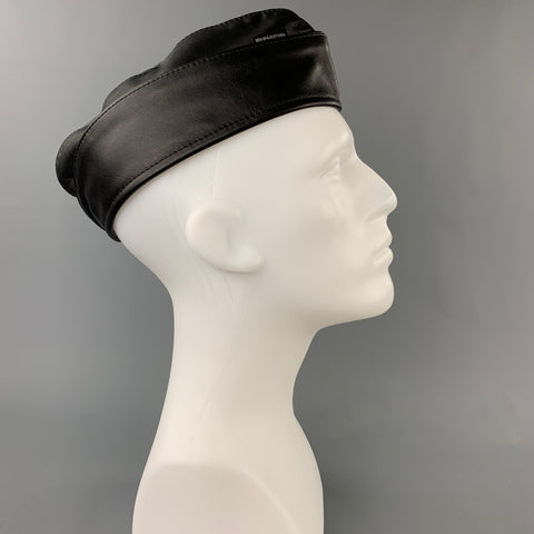 MR. S LEATHER Size M Black Leather Hat