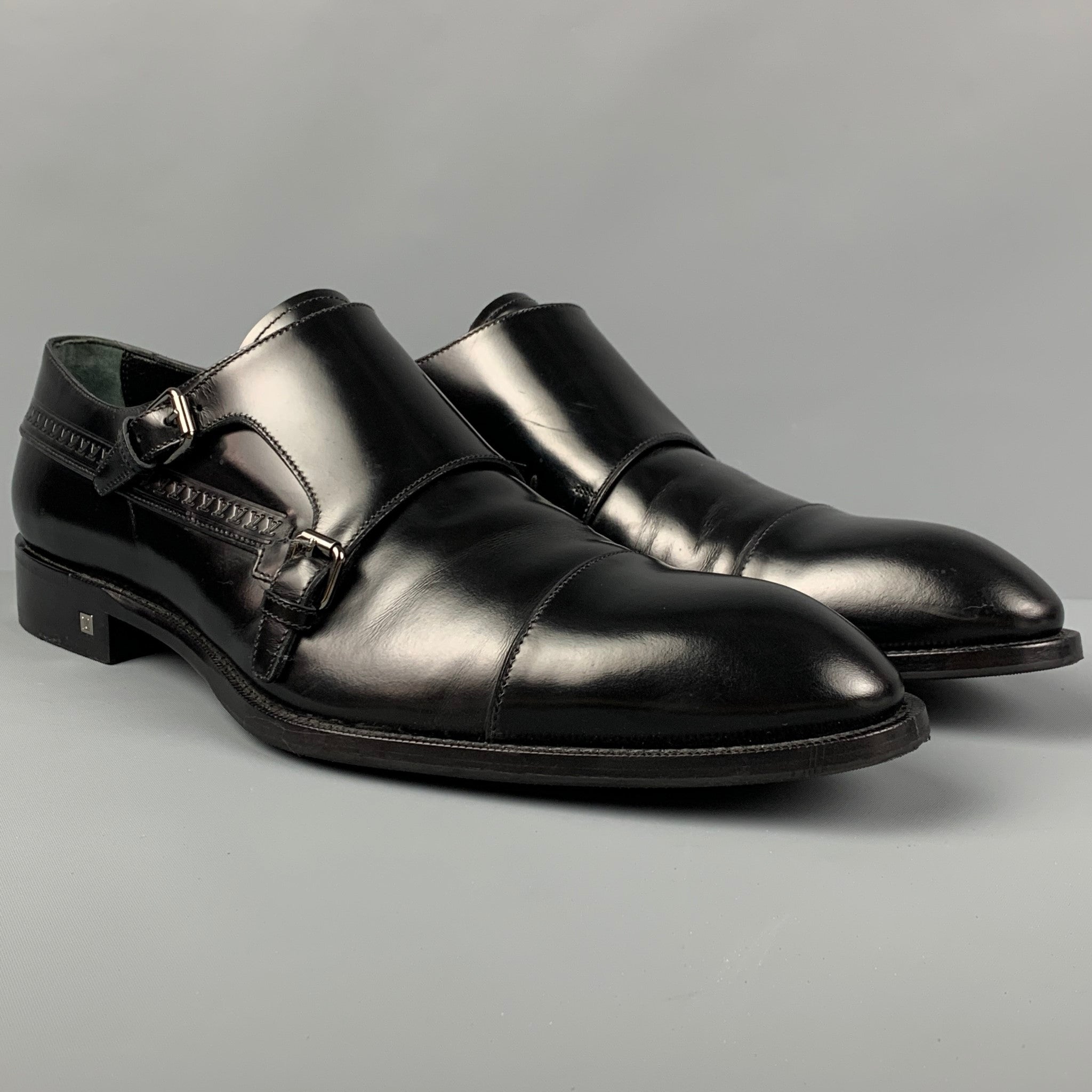 Louis vuitton double hot sale monk strap shoes