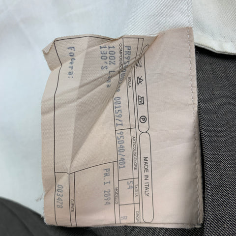 ISAIA Talla 38 Pantalón de vestir de lana con cremallera color topo