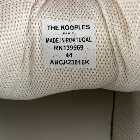 THE KOOPLES Baskets à talon épais en cuir blanc taille 11