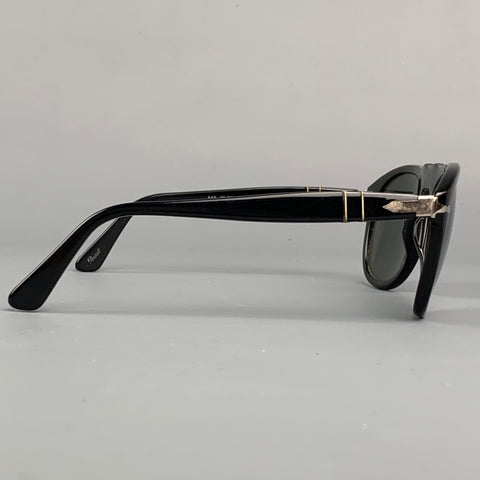 PERSOL Black Acetate Handmade Sunglasses