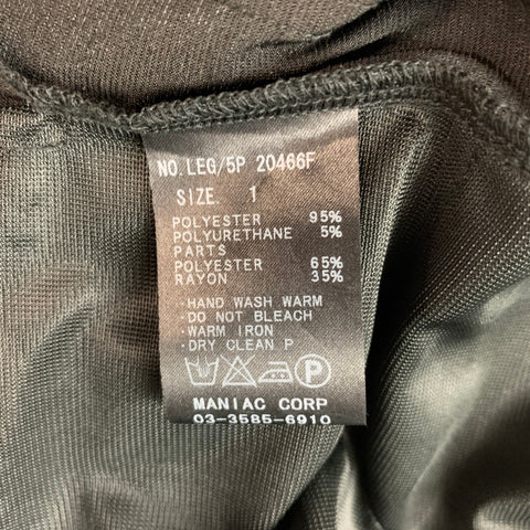 MANIAC CORP Talla 1 Leggings Negros Poliéster / Rayón