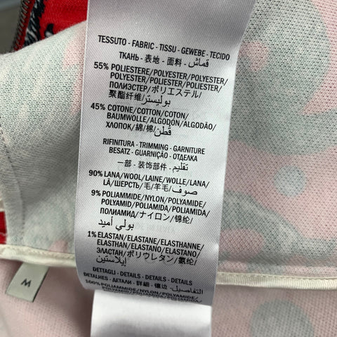 GUCCI by Alessandro Michele FW 17 Size M Red Graphic Polyester Cotton Space Animal Jacket