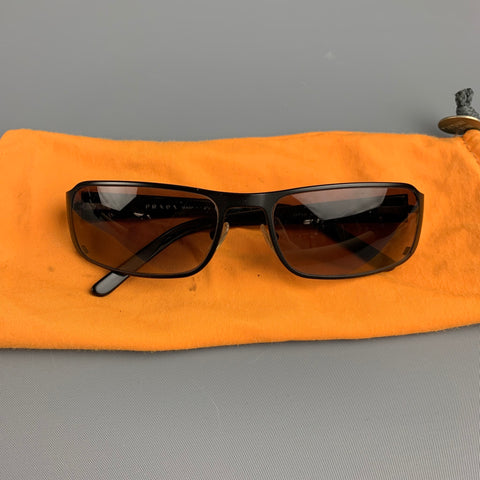 PRADA Black Metal Sunglasses & Eyewear