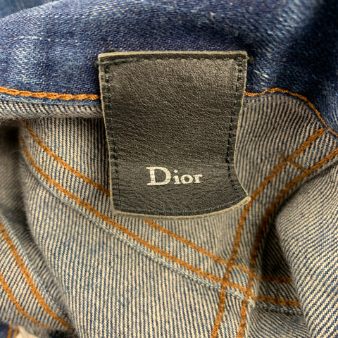 DIOR HOMME Size 32 Indigo Wash Denim Button Fly Jeans