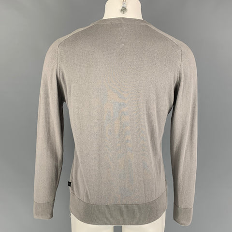 THE BROOKLYN CIRCUS Size S Gray Graphic Cotton Pullover