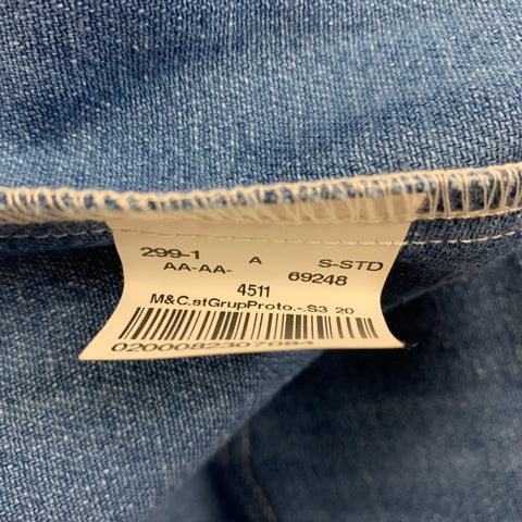 LEVI'S MADE & CRAFTED Size M Purple Iridescent Snaps Shirt