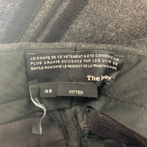 THE KOOPLES Size 32 Grey Cotton Wool Tuxedo Dress Pants