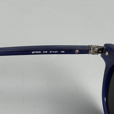 SALVATORE FERRAGAMO Navy Acetate Sunglasses
