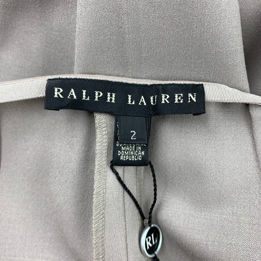 RALPH LAUREN Black Label Size 2 Taupe Wool Dress Pants
