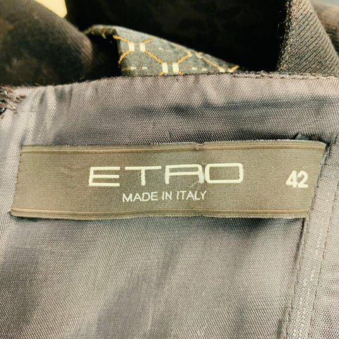 ETRO Robe sans manches plissée marron taille 6