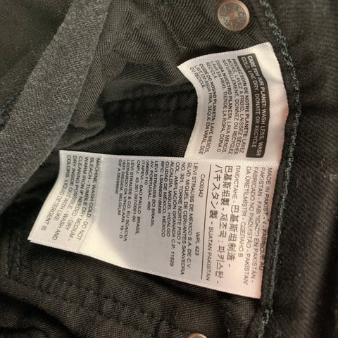 LEVI'S Size 31 Black Cotton Slim Jeans