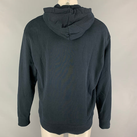 COS Size M Navy Cotton Hoodie Sweatshirt