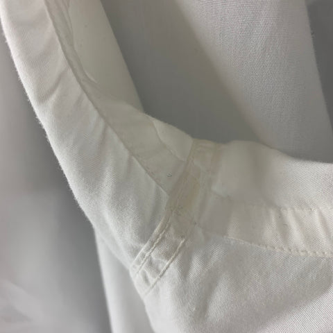ARMANI COLLEZIONI Size L White Cotton Tuxedo Long Sleeve Shirt