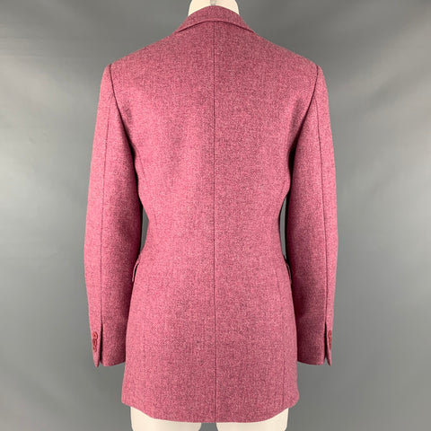 FACONNABLE Size 8 Purple Raspberry Wool Single Breasted Jacket