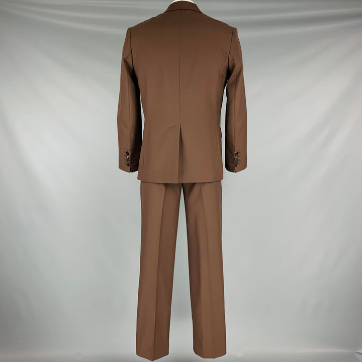 ERNEST W. BAKER Taille 42 Costume à revers en pointe marron