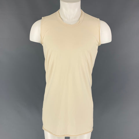 RICK OWENS SPHINX FW 15 Beige Sleeveless T-shirt