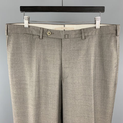 ERMENEGILDO ZEGNA TROFEO Size 38 x 36 Gray Wool Dress Pants