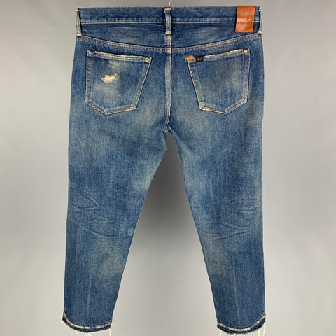 CHIMALA Taille 31 Indigo Wash Selvedge Denim Zip Fly Jeans