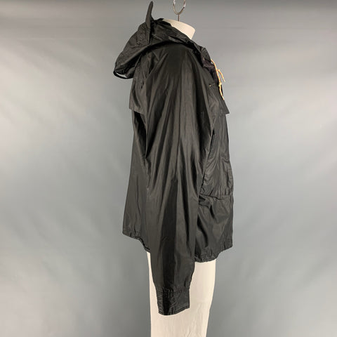 PAUL SMITH JEANS Size L Black Cotton Hooded Jacket