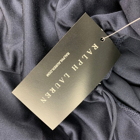 RALPH LAUREN Black Label Size 0 Navy Viscose Boat Neck Dress
