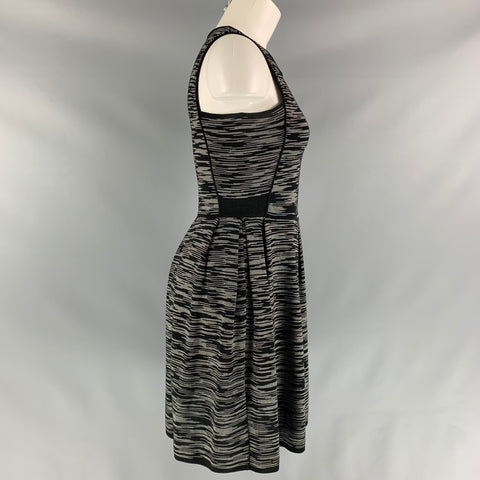 M MISSONI Black  Knitted Size 4 White Dress
