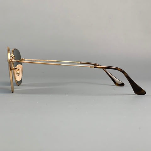RAY-BAN Gold & Olive Metal Sunglasses
