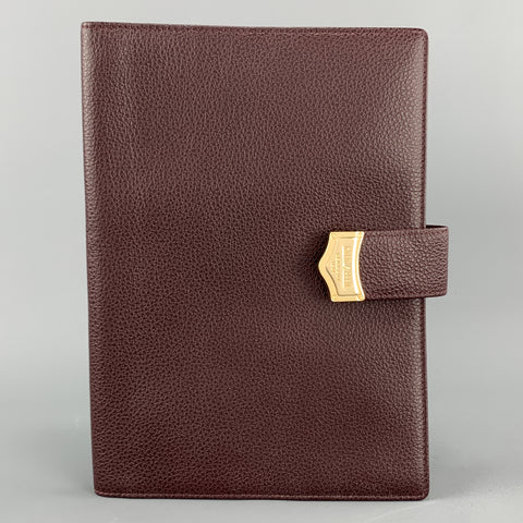 GOLDPFEIL Burgundy Leather Book Cover Case