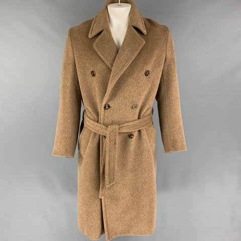 MAISON MARTIN MARGIELA Size 38 Tan Textured Wool Blend Coat