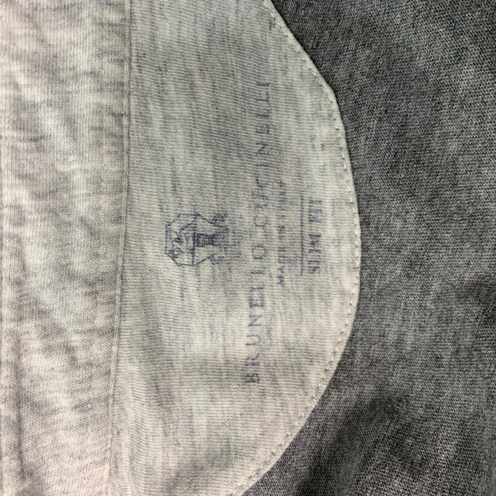 BRUNELLO CUCINELLI Size XXL Gray Cotton Polo