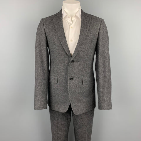 SAMUELSOHN Size 40 Regular Dark Gray Wool / Cashmere Custom Suit