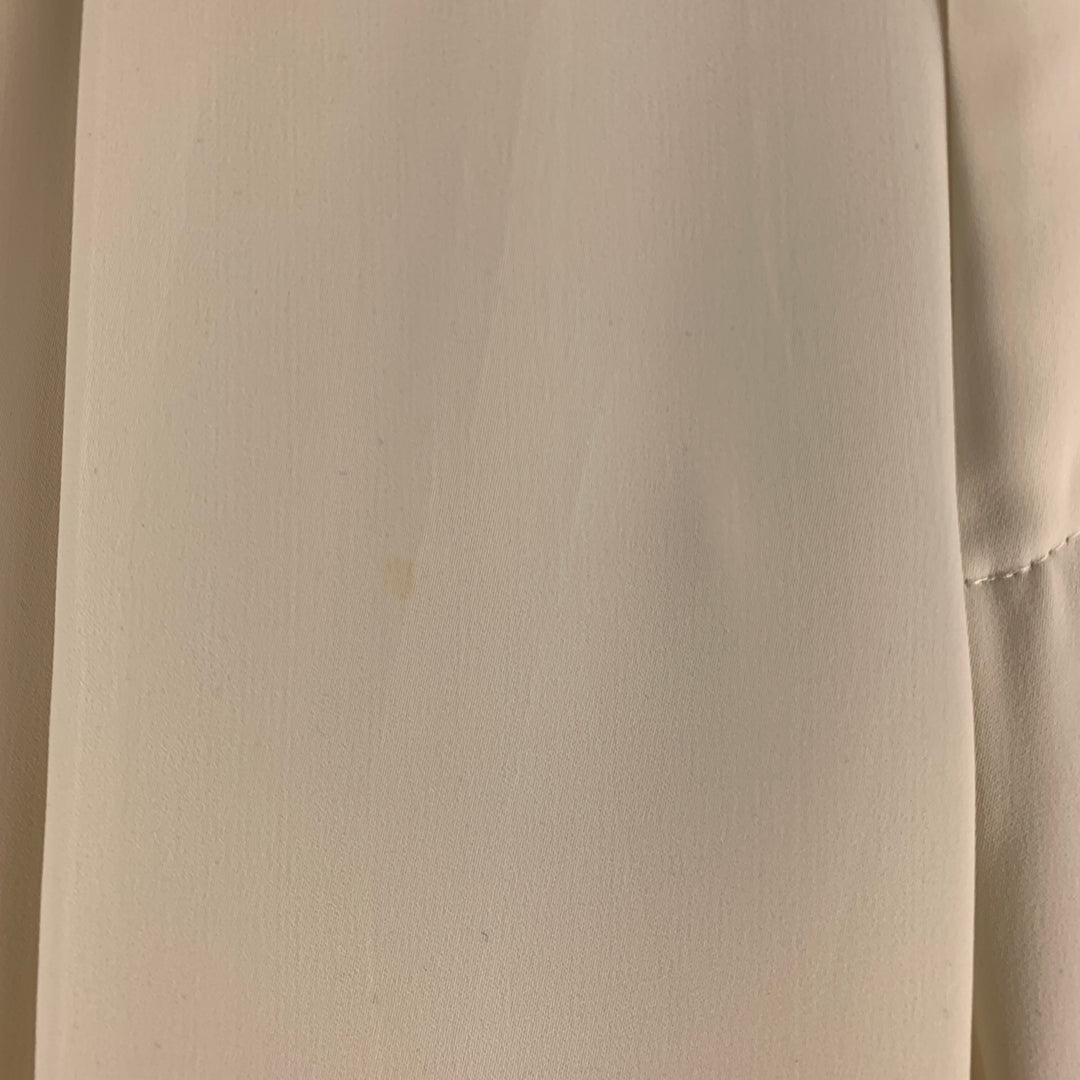 VERSACE CLASSIC Size 30 Beige Solid Polyester Elastane Pleated Dress Pants