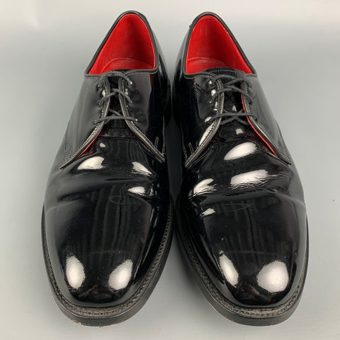 ALLEN EDMONDS Spencer Size 11.5 Black Leather Lace Up Shoes