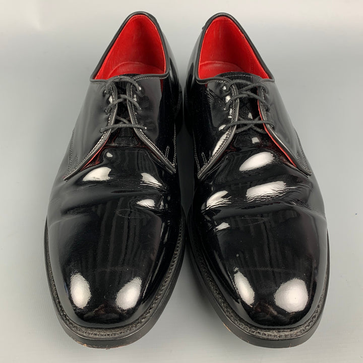 ALLEN EDMONDS Spencer Size 11.5 Black Leather Lace Up Shoes