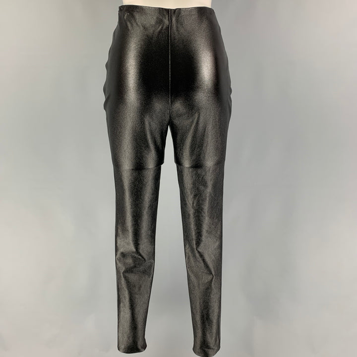 STAND STUDIO Size 0 Black Polyester Blend Faux Leather Leggings
