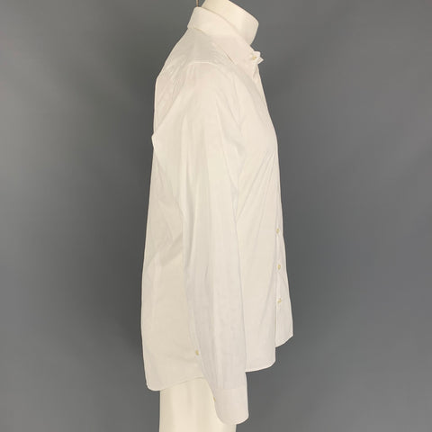 ETRO Size S White Paisley Cotton Button Up Long Sleeve Shirt