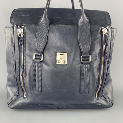 3.1 PHILLIP LIM Blue Soft leather Pashli Top Handles Bag