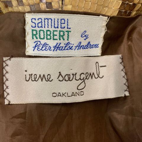SAMUEL ROBERT Talla M Chaleco delantero abierto beige marrón