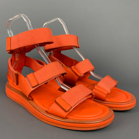 CALVIN KLEIN COLLECTION Taille 12 Sandales à lanières en cuir orange