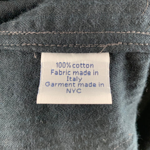 BLLUEMADE Size M Grey Beige Corduroy Cotton Buttoned Jacket