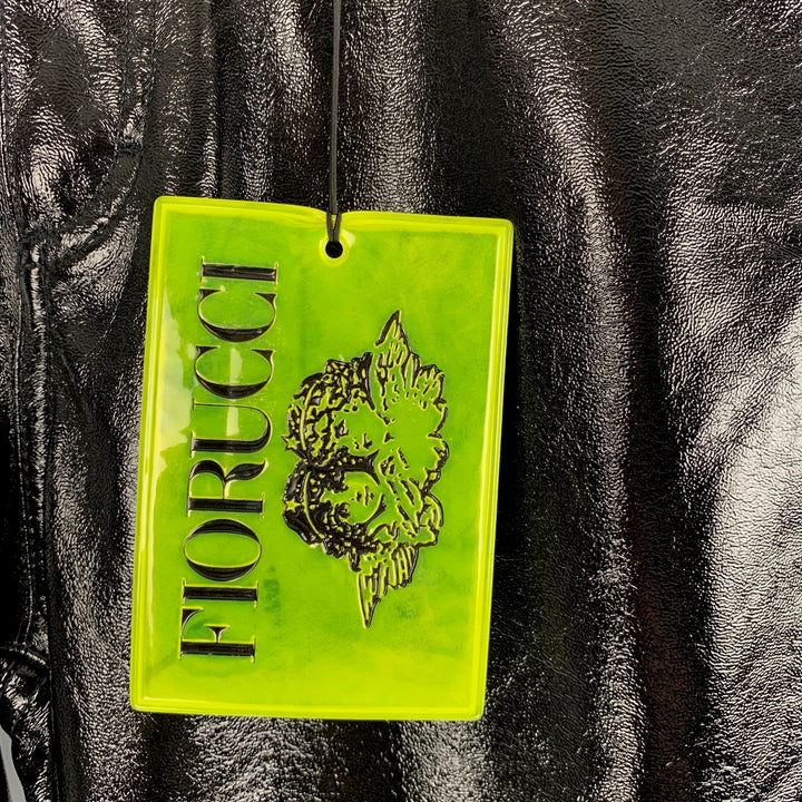 FIORUCCI Talla 29 Pantalones casuales de corte jean de poliuretano / poliéster sólido negro
