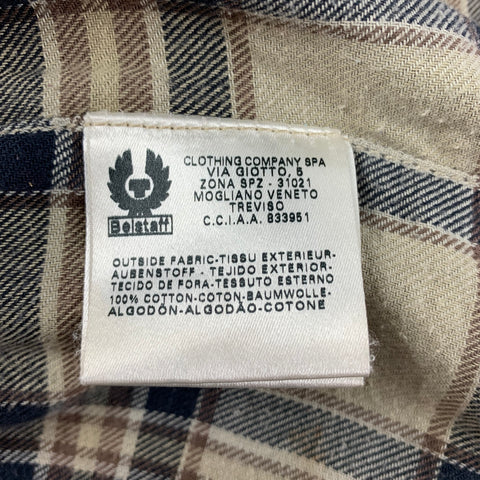 BELSTAFF Size XL Brown Coated Cotton Belted Trailmaster Jacket