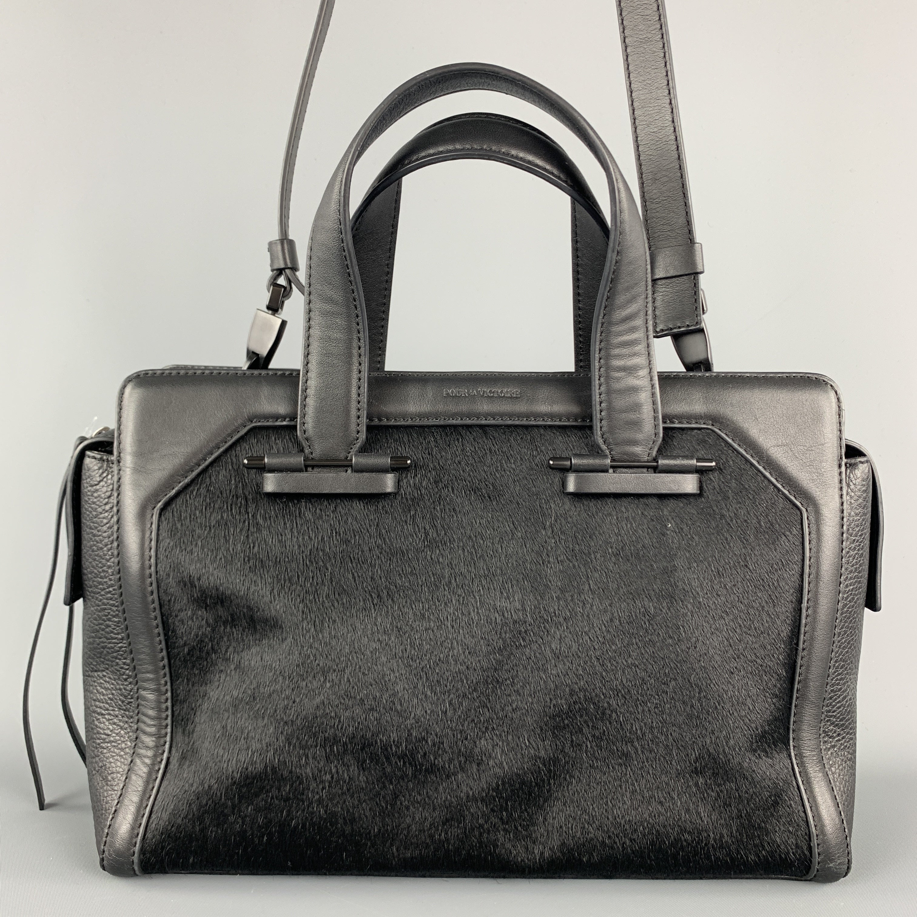 Pour La outlet Victoire Black Leather Handbag