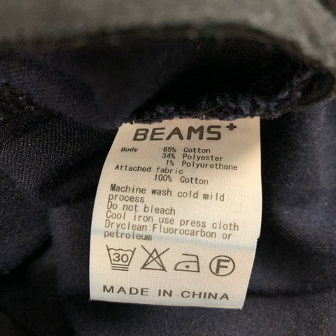 BEAMS Size M Blue Cotton Blend Joggers Casual Pants