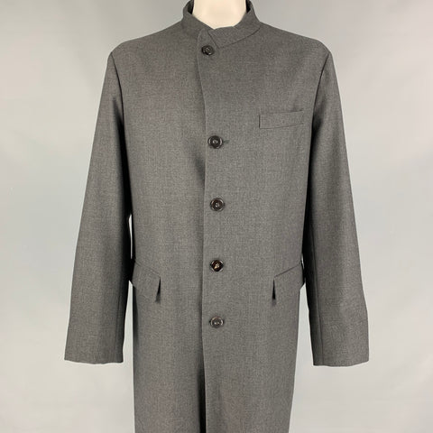 GIORGIO ARMANI Size 48 Grey Wool Long Coat