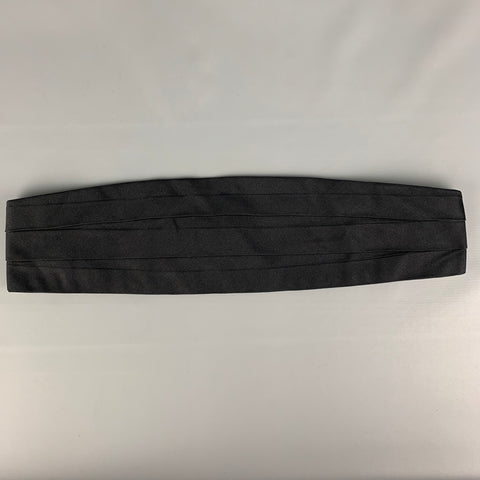 Vintage BRENDA KETT Black Solid Cummerbund