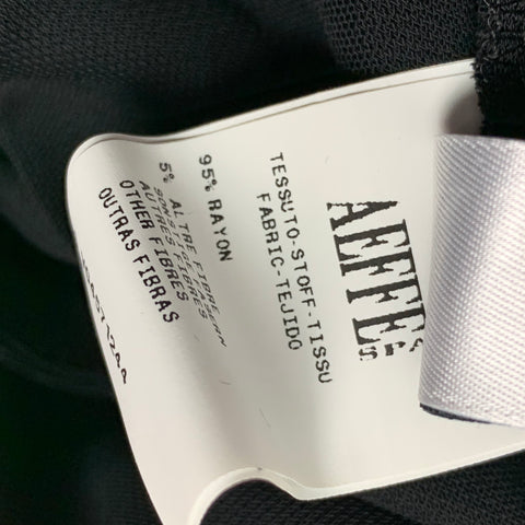 JEAN PAUL GAULTIER Taille 6 Robe portefeuille en cuir mélangé de tissus mélangés de rayonne noire et beige