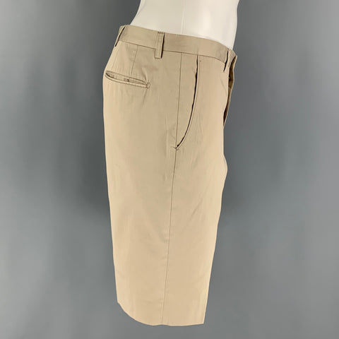 PS by PAUL SMITH Size 32 Khaki Solid Cotton Zip Fly Shorts