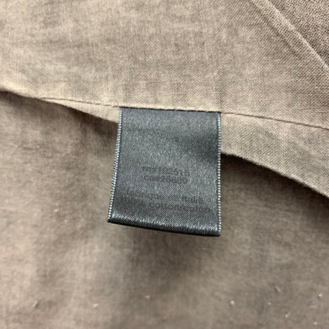 JOHN VARVATOS Limited Edition 12/60 Size M Grey Distressed Cotton Buttoned Jacket