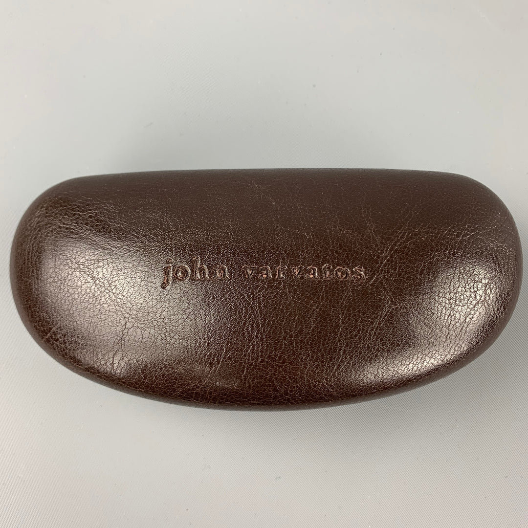 JOHN VARVATOS Amber Tortoise Shell Acetate Sunglasses